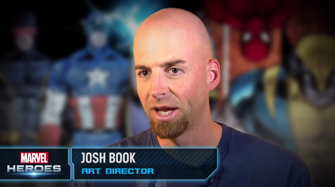 Josh Book from Marvel Heroes Building a Character video